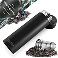 Los mejores  - Botella de Agua Térmica Doble Pared + Inserto da Fruta y Filtro para Té | Conserva Frío y Calor sin BPA | Termo…